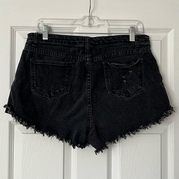 Jeans Distressed Cutoff Shorts - Size L - Picture 5 of 6